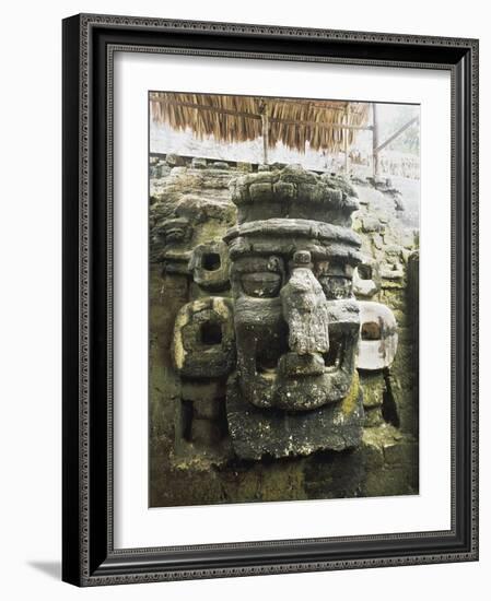 Guatemala, El Peten, Tikal National Park, Mask of Chac, God of Rain at Archaeological Site-null-Framed Giclee Print