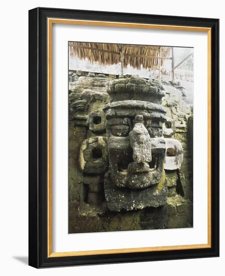 Guatemala, El Peten, Tikal National Park, Mask of Chac, God of Rain at Archaeological Site-null-Framed Giclee Print