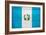 Guatemala Flag Design with Wood Patterning - Flags of the World Series-Philippe Hugonnard-Framed Art Print