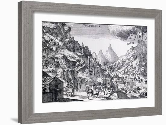 Guatemala, in Spanish North America, from Gage's Voyages, Amsterdam, 1720-null-Framed Giclee Print