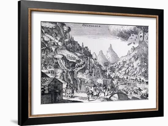 Guatemala, in Spanish North America, from Gage's Voyages, Amsterdam, 1720-null-Framed Giclee Print