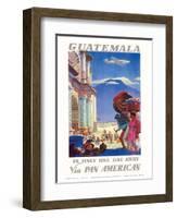 Guatemala Is Only One Day Away - Pan American World Airways (PAA)-Paul George Lawler-Framed Art Print