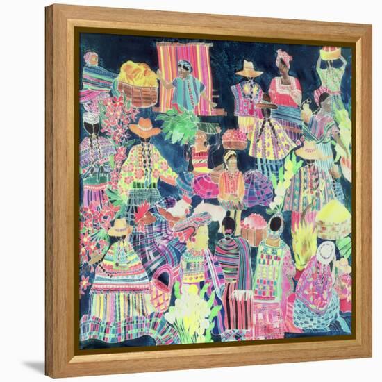 Guatemalan Market-Hilary Simon-Framed Premier Image Canvas