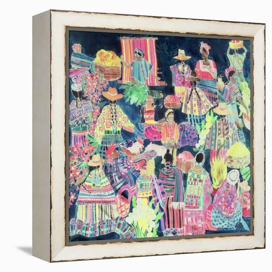 Guatemalan Market-Hilary Simon-Framed Premier Image Canvas