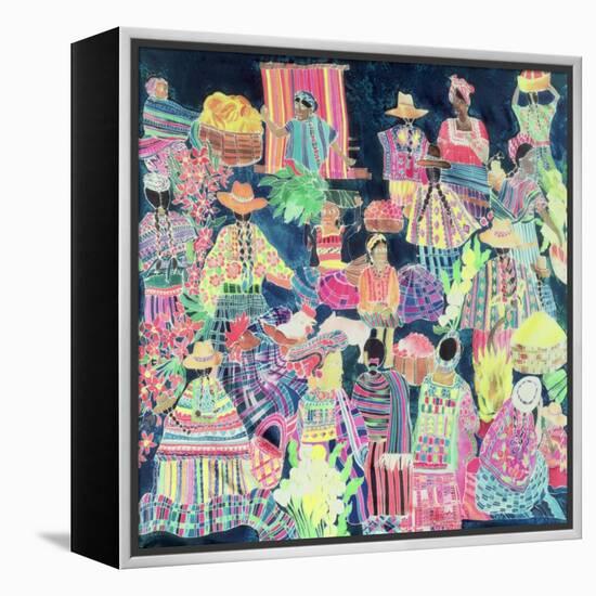 Guatemalan Market-Hilary Simon-Framed Premier Image Canvas