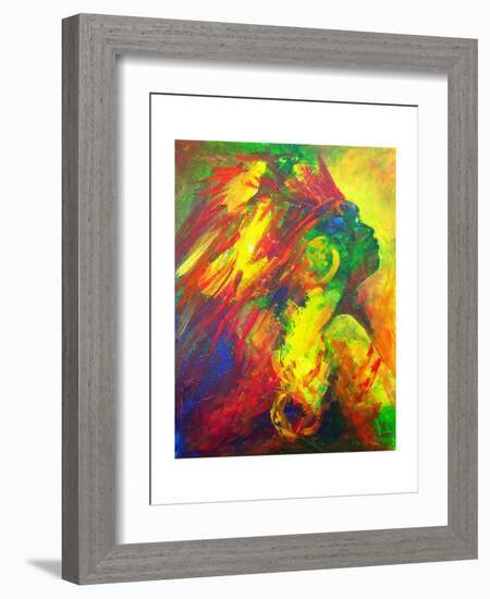 Guatiguana the Taino, 2011-Patricia Brintle-Framed Giclee Print