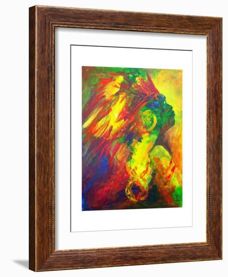 Guatiguana the Taino, 2011-Patricia Brintle-Framed Giclee Print