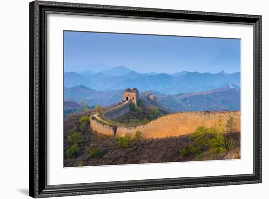 Gubeikou to Jinshanling Section of the Great Wall of China-Alan Copson-Framed Photographic Print