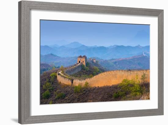 Gubeikou to Jinshanling Section of the Great Wall of China-Alan Copson-Framed Photographic Print