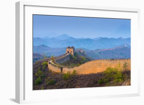 Gubeikou to Jinshanling Section of the Great Wall of China-Alan Copson-Framed Photographic Print