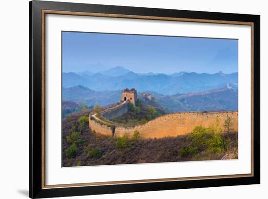 Gubeikou to Jinshanling Section of the Great Wall of China-Alan Copson-Framed Photographic Print