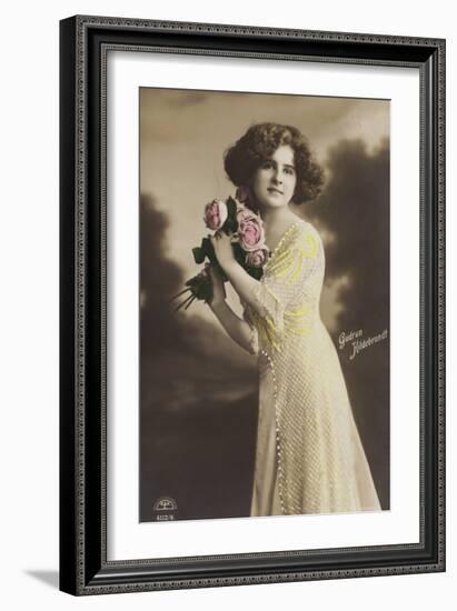 Gudrun Hildebrandt, German Actress-null-Framed Photographic Print