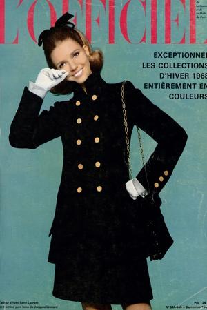 L Officiel September 1967 Tailleur d Yves Saint Laurent Art Print Guegan Art
