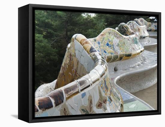 Guell Park (Parc Guell), UNESCO World Heritage Site, Barcelona, Catalunya (Catalonia), Spain-Nico Tondini-Framed Premier Image Canvas
