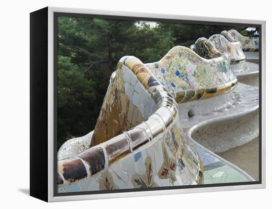 Guell Park (Parc Guell), UNESCO World Heritage Site, Barcelona, Catalunya (Catalonia), Spain-Nico Tondini-Framed Premier Image Canvas