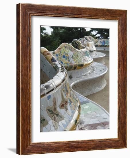 Guell Park (Parc Guell), UNESCO World Heritage Site, Barcelona, Catalunya (Catalonia), Spain-Nico Tondini-Framed Photographic Print