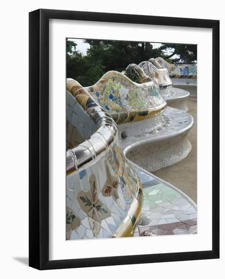 Guell Park (Parc Guell), UNESCO World Heritage Site, Barcelona, Catalunya (Catalonia), Spain-Nico Tondini-Framed Photographic Print