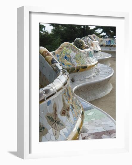 Guell Park (Parc Guell), UNESCO World Heritage Site, Barcelona, Catalunya (Catalonia), Spain-Nico Tondini-Framed Photographic Print