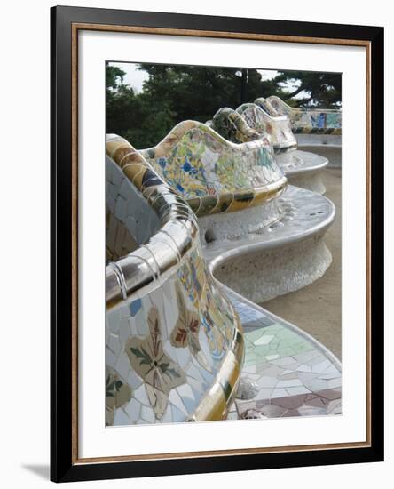 Guell Park (Parc Guell), UNESCO World Heritage Site, Barcelona, Catalunya (Catalonia), Spain-Nico Tondini-Framed Photographic Print