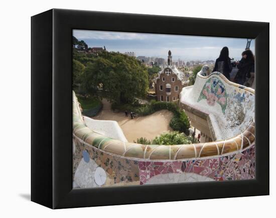 Guell Park (Parc Guell), UNESCO World Heritage Site, Barcelona, Catalunya (Catalonia), Spain-Nico Tondini-Framed Premier Image Canvas