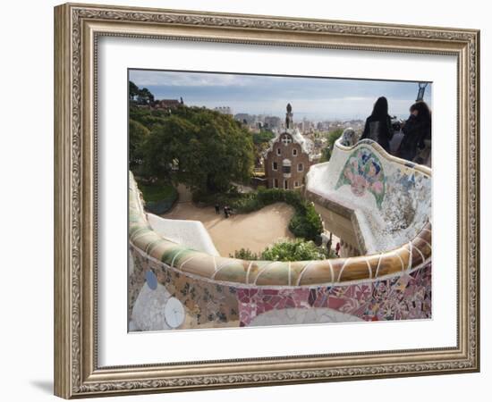 Guell Park (Parc Guell), UNESCO World Heritage Site, Barcelona, Catalunya (Catalonia), Spain-Nico Tondini-Framed Photographic Print