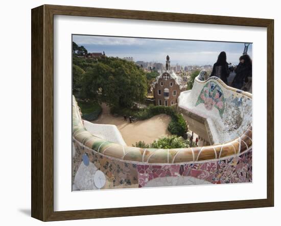 Guell Park (Parc Guell), UNESCO World Heritage Site, Barcelona, Catalunya (Catalonia), Spain-Nico Tondini-Framed Photographic Print