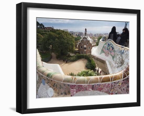 Guell Park (Parc Guell), UNESCO World Heritage Site, Barcelona, Catalunya (Catalonia), Spain-Nico Tondini-Framed Photographic Print