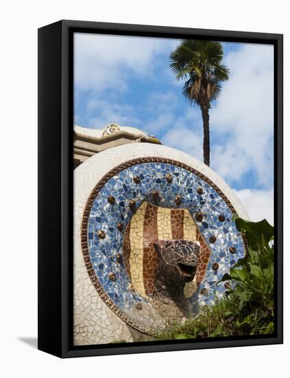 Guell Park (Parc Guell), UNESCO World Heritage Site, Barcelona, Catalunya (Catalonia), Spain-Nico Tondini-Framed Premier Image Canvas