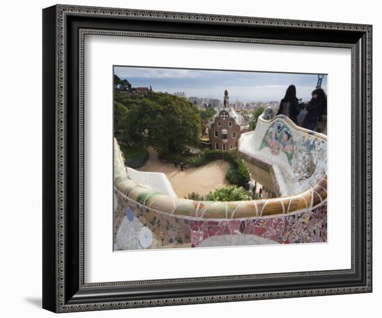 Guell Park (Parc Guell), UNESCO World Heritage Site, Barcelona, Catalunya (Catalonia), Spain-Nico Tondini-Framed Premium Photographic Print