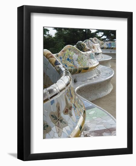 Guell Park (Parc Guell), UNESCO World Heritage Site, Barcelona, Catalunya (Catalonia), Spain-Nico Tondini-Framed Photographic Print