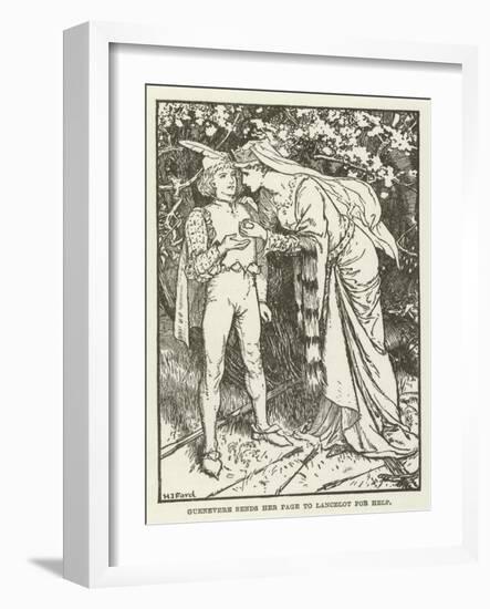 Guenevere Sends Her Page to Lancelot for Help-Henry Justice Ford-Framed Giclee Print