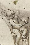 Suzanne au bain ; L'amour bandant son arc ; Sainte Catherine agenouillée, regardant le ciel-Guerchin Le-Giclee Print