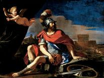 St. Paul the Hermit Being Fed by the Raven-Guercino (Giovanni Francesco Barbieri)-Giclee Print
