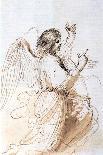 Study of an Angel, C1611-1666-Guercino-Giclee Print