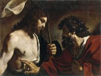 God the Father and Angel, 1620-Guercino-Giclee Print