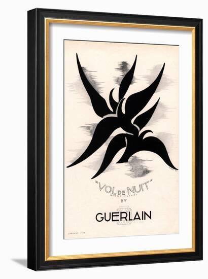 Guerlain, Guerlain Vol De Nuit, Night Light Womens, UK, 1934-null-Framed Giclee Print