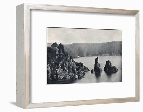 'Guernsey - Moulin Huet Bay, with the Dog and Lion Rocks', 1895-Unknown-Framed Photographic Print