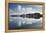 Guernsey Yacht Club and Castle Cornet in the Still Reflections of a Model Boat Pond, St Peter Port-David Clapp-Framed Premier Image Canvas