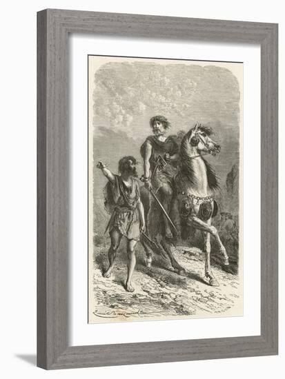 Guerriers a L'Epoque Du Bronze-Emile Antoine Bayard-Framed Giclee Print