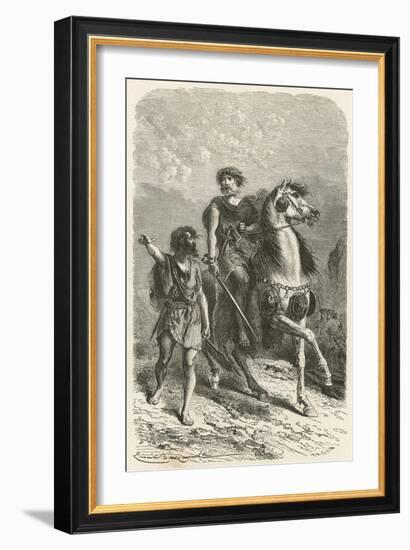 Guerriers a L'Epoque Du Bronze-Emile Antoine Bayard-Framed Giclee Print