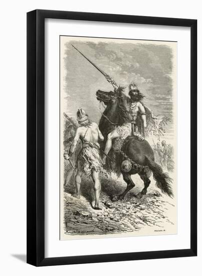 Guerriers a L'Epoque Du Fer-Emile Antoine Bayard-Framed Giclee Print