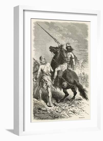 Guerriers a L'Epoque Du Fer-Emile Antoine Bayard-Framed Giclee Print