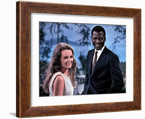 Guess Who's Coming To Dinner, Katharine Houghton, Sidney Poitier, 1967-null-Framed Photo