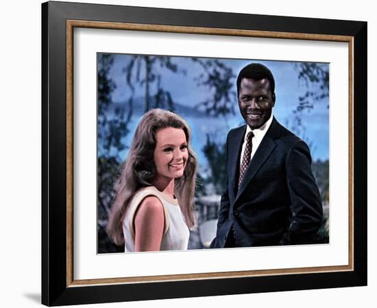 Guess Who's Coming To Dinner, Katharine Houghton, Sidney Poitier, 1967-null-Framed Photo