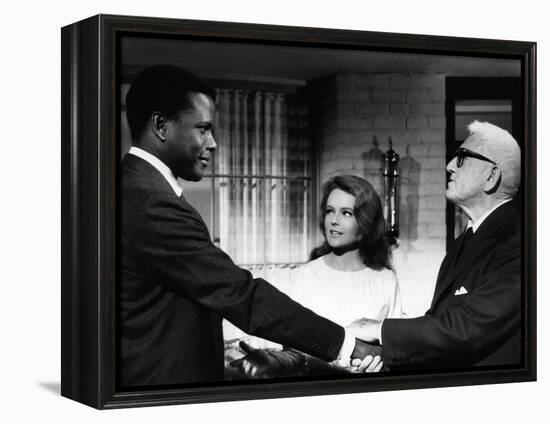 Guess Who's Coming To Dinner, Sidney Poitier, Katharine Houghton, Spencer Tracy, 1967-null-Framed Stretched Canvas