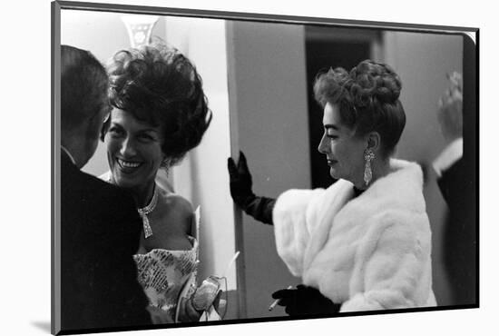Guests Smoking and Talking at the Met Fashion Ball, New York, New York, November 1960-Walter Sanders-Mounted Photographic Print
