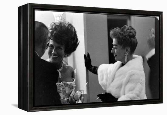 Guests Smoking and Talking at the Met Fashion Ball, New York, New York, November 1960-Walter Sanders-Framed Premier Image Canvas