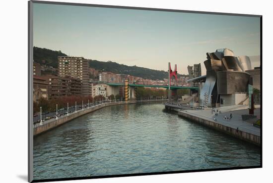 Guggenheim Museum designed by Frank Gehry, Bilbao, Biscay Province, Basque Country Region, Spain-null-Mounted Photographic Print