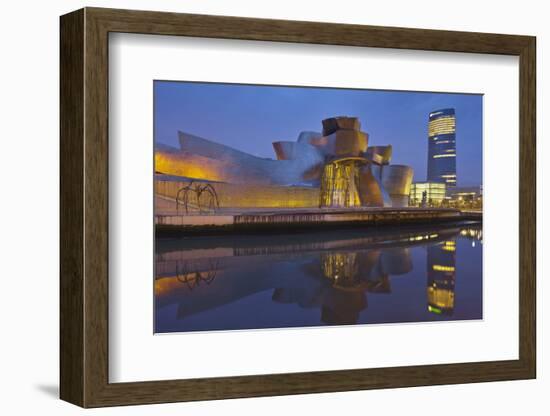 Guggenheim (Museum), Rio Ibaizabal, Bilbao, the Basque Provinces, Spain-Rainer Mirau-Framed Photographic Print