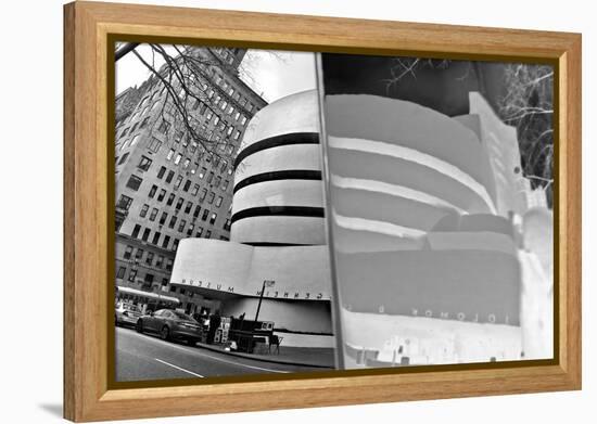 Guggenheim Reflection with Inversion-null-Framed Stretched Canvas